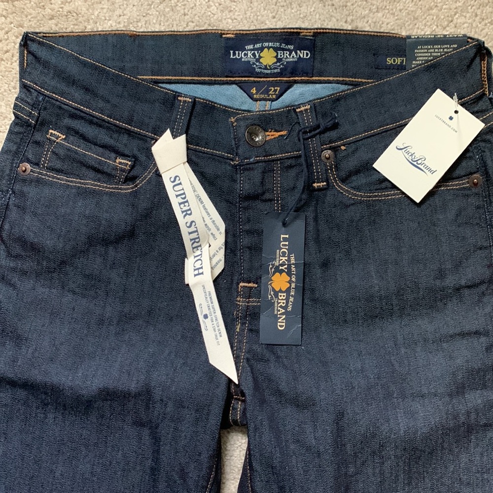 Lucky Jeans Sofia Skinny Mid Rise - High Back Rise Denim Jeans NWT - Size 4/27